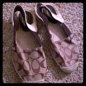 Brand new Coach Espadril sandals
